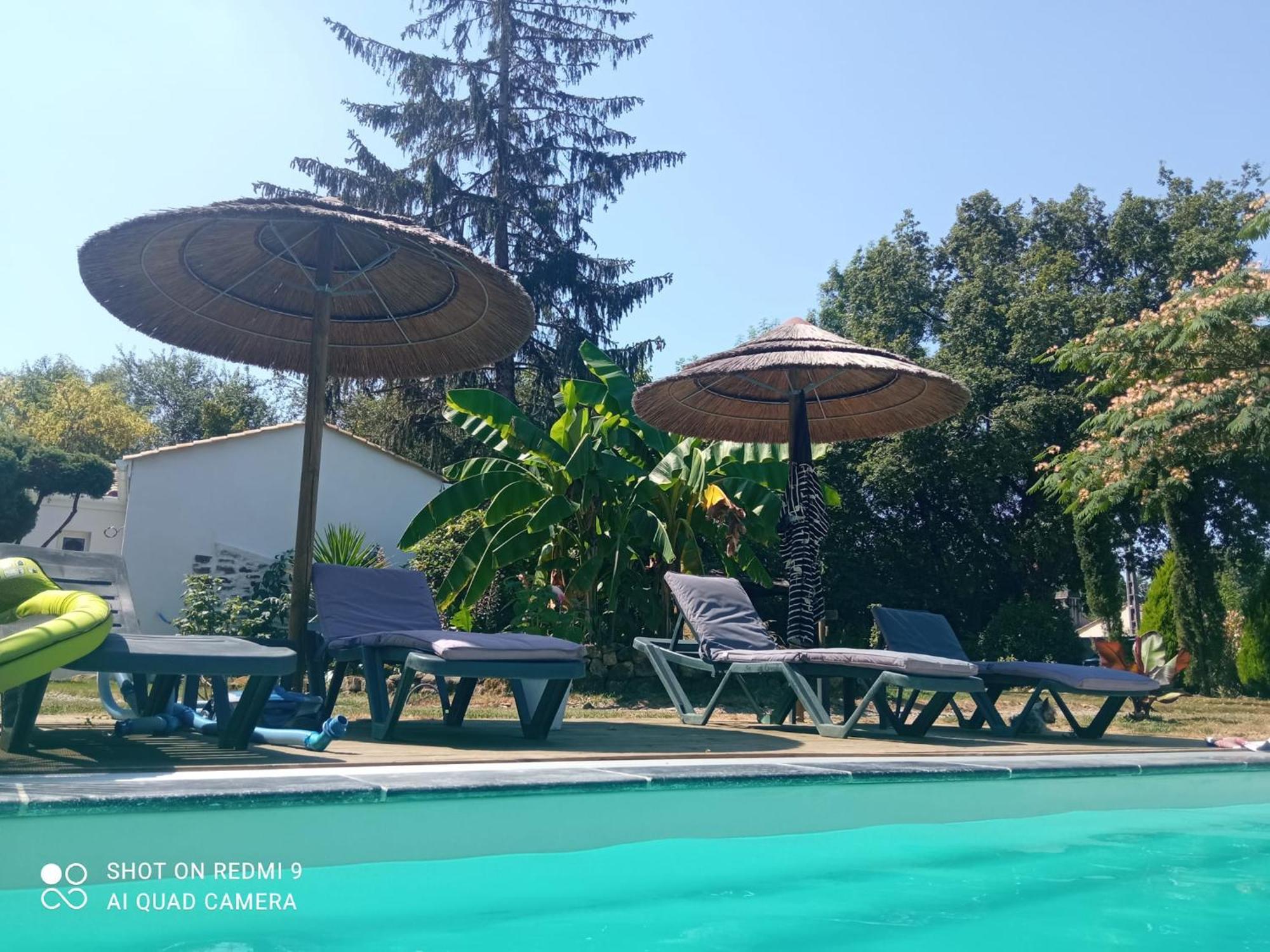 Bed and Breakfast Mas des Vignes Piscine chauffée Le Champ-Saint-Pere Esterno foto